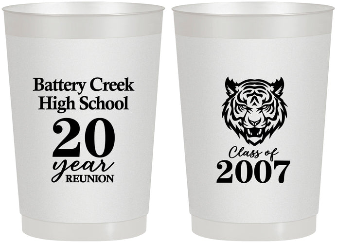 Personalized Class Reunion 22 oz Frosted Cups - Class Of 2007 20 Year | 140016