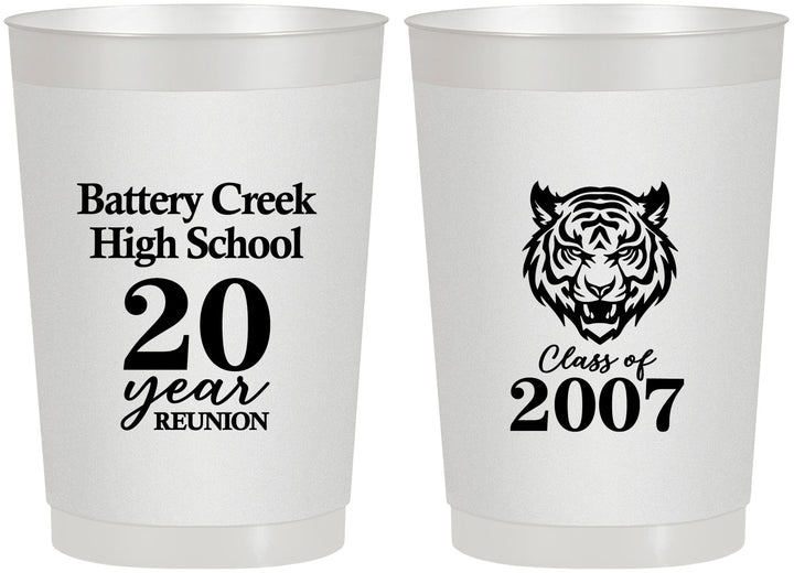 Personalized Class Reunion 22 oz Frosted Cups - Class Of 2007 20 Year | 140016