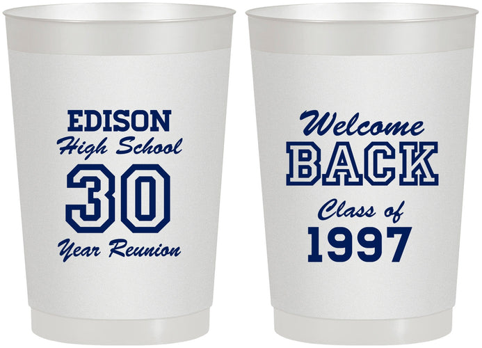 Personalized Class Reunion 22 oz Frosted Cups - Class Of 1997 30 Year | 140022