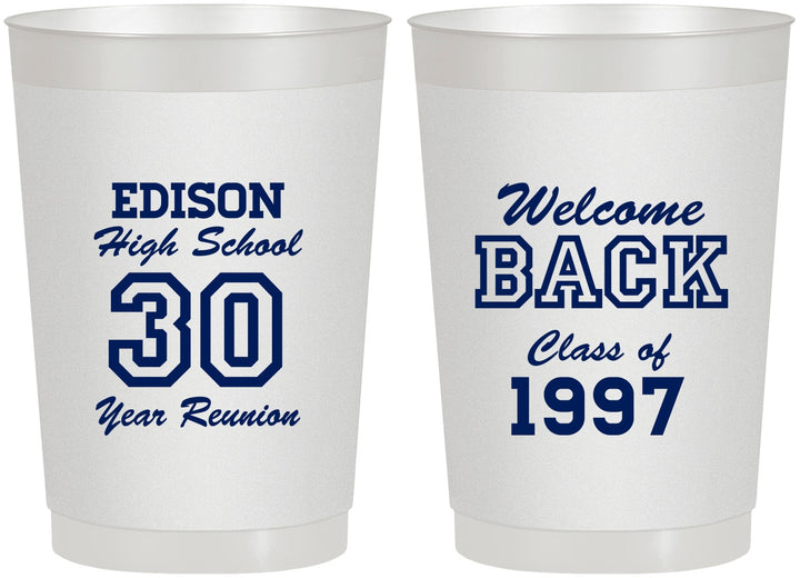 Personalized Class Reunion 22 oz Frosted Cups - Class Of 1997 30 Year | 140022