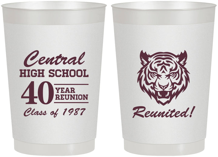 Personalized Class Reunion 22 oz Frosted Cups - Class Of 1987 40 Year | 140023