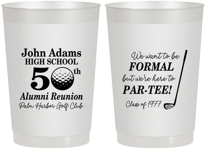 Personalized Class Reunion 22 oz Frosted Cups - Class Of 1977 50 Year | 140024