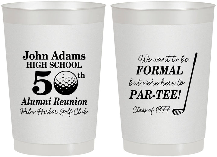 Personalized Class Reunion 22 oz Frosted Cups - Class Of 1977 50 Year | 140024