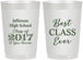 Personalized Class Reunion 22 oz Frosted Cups - Class Of 2017 10 Year | 140025