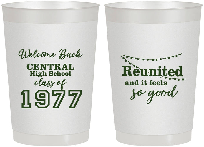 Personalized Class Reunion 22 oz Frosted Cups - Class Of 1977 50 Year | 140029