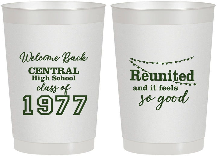 Personalized Class Reunion 22 oz Frosted Cups - Class Of 1977 50 Year | 140029