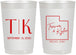 Personalized Wedding 22 oz Frosted Cups - Utah | 143