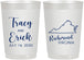 Personalized Wedding 22 oz Frosted Cups - Virginia | 145