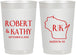 Personalized Wedding 22 oz Frosted Cups - Wisconsin | 148