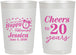Personalized Retirement 22 oz Frosted Cups - Off The Clock | 150001