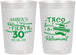 Personalized Retirement 22 oz Frosted Cups - Taco Bout A Retirement | 150003