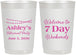 Personalized Retirement 22 oz Frosted Cups - 7 Day Weekends | 150004