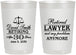 Personalized Retirement 22 oz Frosted Cups - Lawyer | 150025