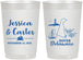 Personalized Wedding 22 oz Frosted Cups - Delaware | 157
