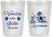 Personalized Wedding 22 oz Frosted Cups - Hawaii | 160