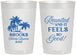 Personalized Family Reunion 22 oz Frosted Cups - Beach Reunited | 160017