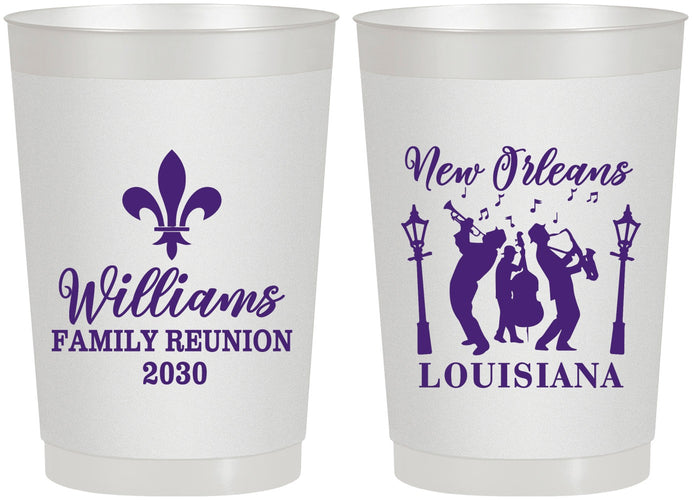Personalized Family Reunion 22 oz Frosted Cups - New Orleans | 160030