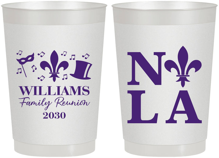 Personalized Family Reunion 22 oz Frosted Cups - New Orleans | 160031
