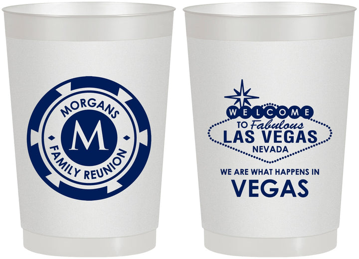 Personalized Family Reunion 22 oz Frosted Cups - Las Vegas | 160037