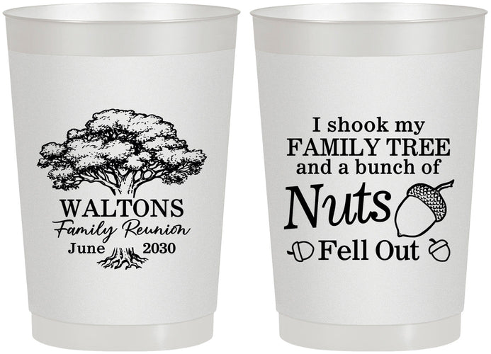 Personalized Family Reunion 22 oz Frosted Cups - Tree | 160058