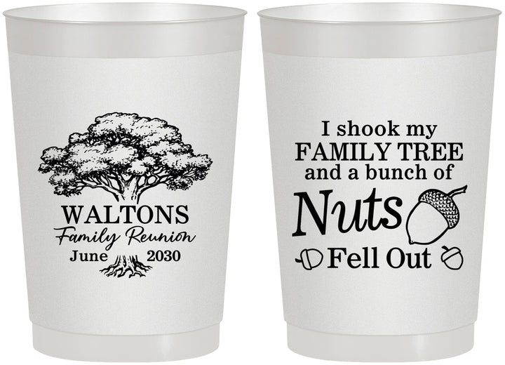 Personalized Family Reunion 22 oz Frosted Cups - Tree | 160058