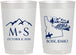 Personalized Wedding 22 oz Frosted Cups - Idaho | 161