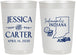 Personalized Wedding 22 oz Frosted Cups - Indiana | 163