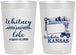 Personalized Wedding 22 oz Frosted Cups - Kansas | 165