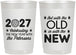 Personalized New Years 22 oz Frosted Cups - 2027 Out With The Old | 170000