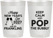 Personalized New Years 22 oz Frosted Cups - 2027 Pop The Bubbly | 170006