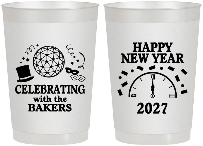 Personalized New Years 22 oz Frosted Cups - 2027 Countdown | 170010