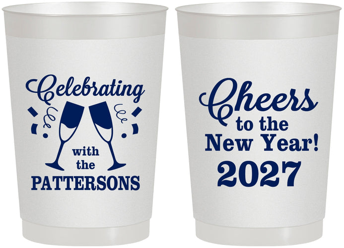 Personalized New Years 22 oz Frosted Cups - 2027 Cheers | 170011