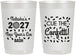 Personalized New Years 22 oz Frosted Cups - 2027 Nye Confetti | 170012