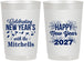 Personalized New Years 22 oz Frosted Cups - 2027 Nye Confetti | 170015