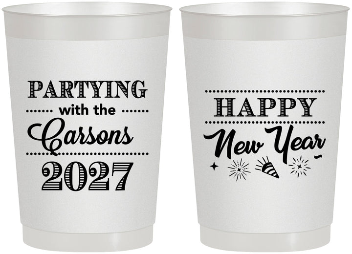 Personalized New Years 22 oz Frosted Cups - 2027 Nye | 170016
