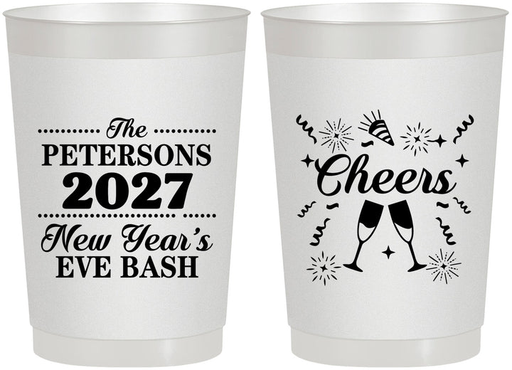 Personalized New Years 22 oz Frosted Cups - 2027 Cheers | 170017