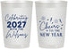 Personalized New Years 22 oz Frosted Cups - 2027 Cheers | 170019