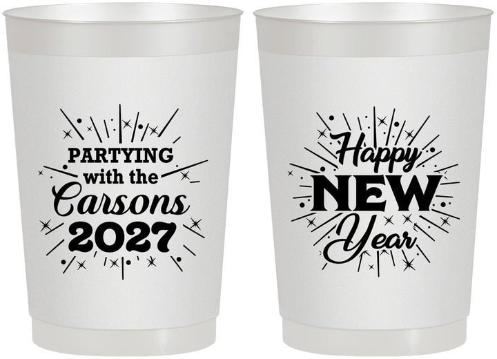 Personalized New Years 22 oz Frosted Cups - 2027 Nye | 170020