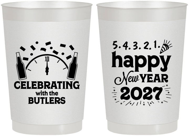 Personalized New Years 22 oz Frosted Cups - 2027 Countdown | 170021
