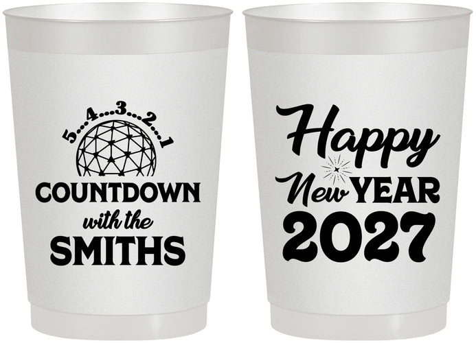 Personalized New Years 22 oz Frosted Cups - 2027 Countdown | 170026