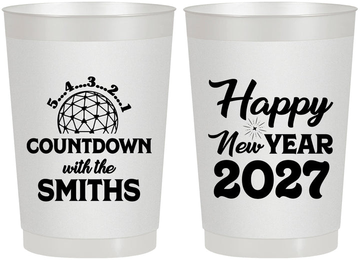 Personalized New Years 22 oz Frosted Cups - 2027 Countdown | 170026