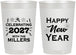 Personalized New Years 22 oz Frosted Cups - 2027 Nye Confetti | 170028