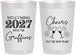 Personalized New Years 22 oz Frosted Cups - 2027 Cheers | 170029