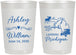 Personalized Wedding 22 oz Frosted Cups - Michigan | 171