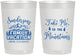 Personalized Family Vacation 22 oz Frosted Cups - Ski Trip Peaks | 180023