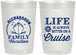 Personalized Family Vacation 22 oz Frosted Cups - Cruise Ship | 180036