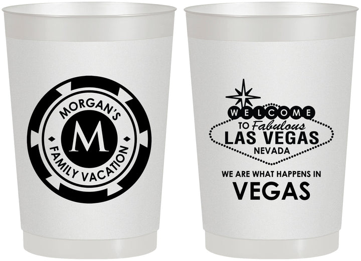 Personalized Family Vacation 22 oz Frosted Cups - Las Vegas | 180049