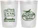 Personalized Family Vacation 22 oz Frosted Cups - Road Trip Plane | 180052