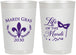 Personalized Mardi Gras 22 oz Frosted Cups - Life Of The Mardi | 190004