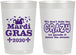 Personalized Mardi Gras 22 oz Frosted Cups - Fleur De Lis | 190009